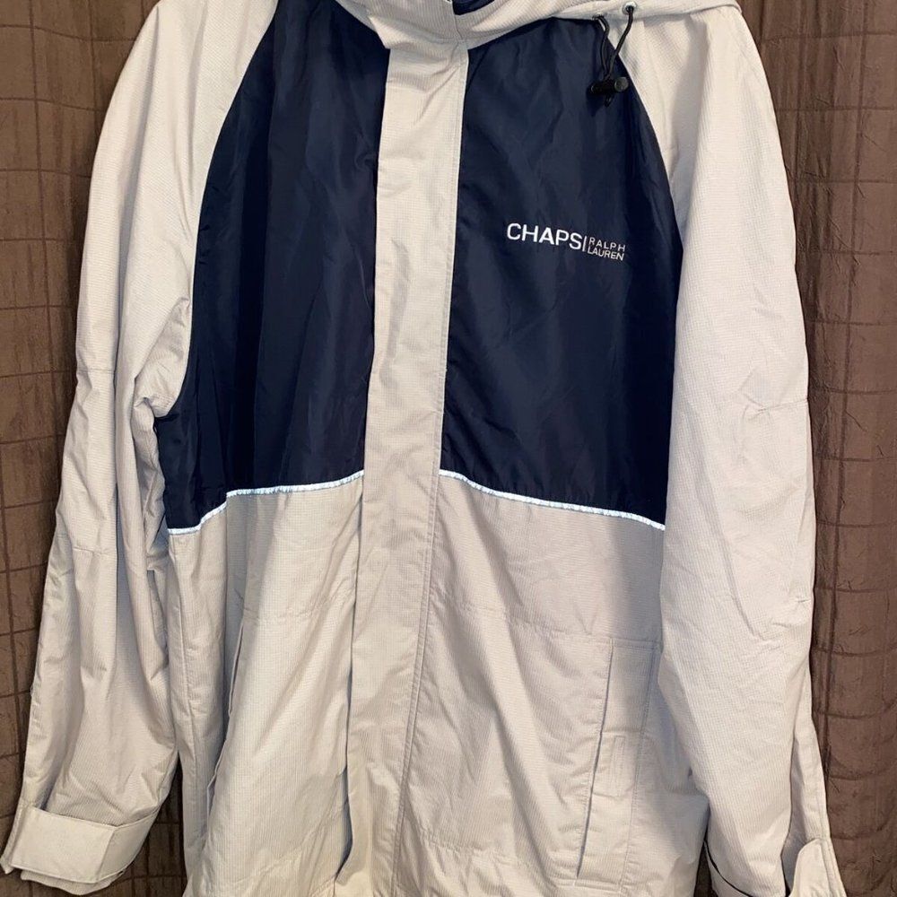 Chaps Ralph Lauren Golf Jacket Lined With Hood L